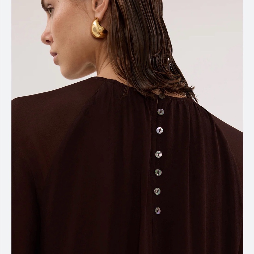 DISSH Bodhi Dark Choc Long Sleeve Top - Picture 3 of 4